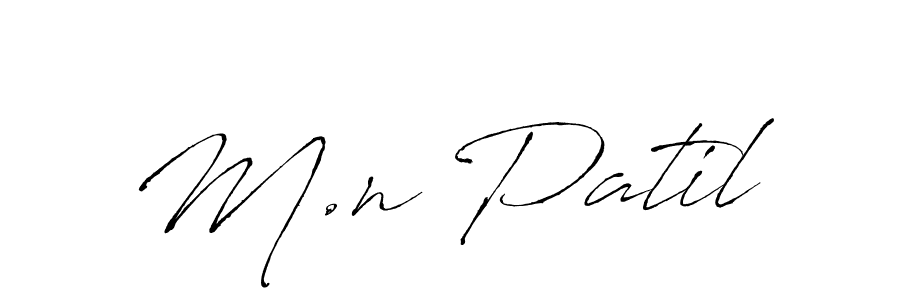 How to make M.n Patil signature? Antro_Vectra is a professional autograph style. Create handwritten signature for M.n Patil name. M.n Patil signature style 6 images and pictures png