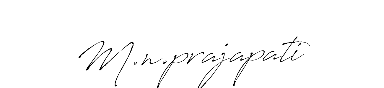 How to make M.n.prajapati signature? Antro_Vectra is a professional autograph style. Create handwritten signature for M.n.prajapati name. M.n.prajapati signature style 6 images and pictures png