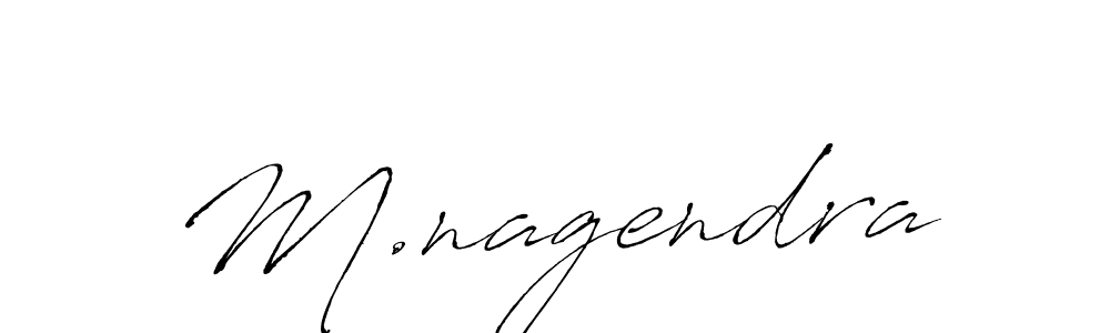 Make a beautiful signature design for name M.nagendra. With this signature (Antro_Vectra) style, you can create a handwritten signature for free. M.nagendra signature style 6 images and pictures png