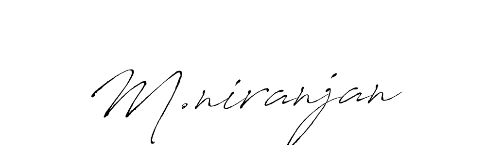 Use a signature maker to create a handwritten signature online. With this signature software, you can design (Antro_Vectra) your own signature for name M.niranjan. M.niranjan signature style 6 images and pictures png