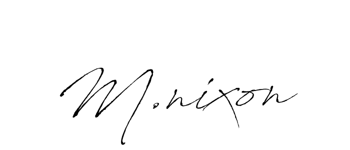 if you are searching for the best signature style for your name M.nixon. so please give up your signature search. here we have designed multiple signature styles  using Antro_Vectra. M.nixon signature style 6 images and pictures png