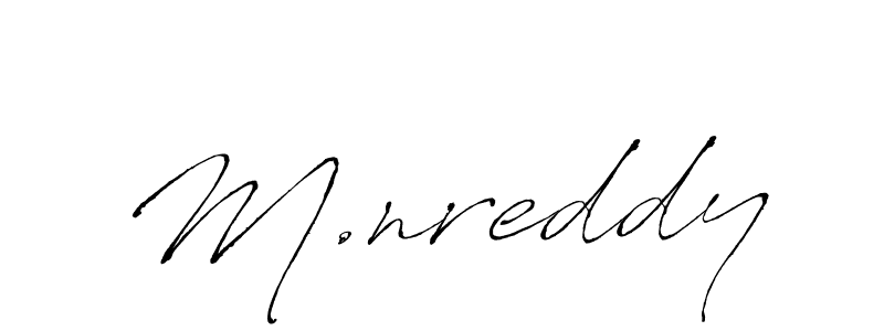 How to make M.nreddy name signature. Use Antro_Vectra style for creating short signs online. This is the latest handwritten sign. M.nreddy signature style 6 images and pictures png