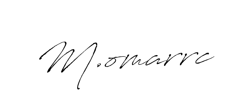 How to make M.omarrc signature? Antro_Vectra is a professional autograph style. Create handwritten signature for M.omarrc name. M.omarrc signature style 6 images and pictures png