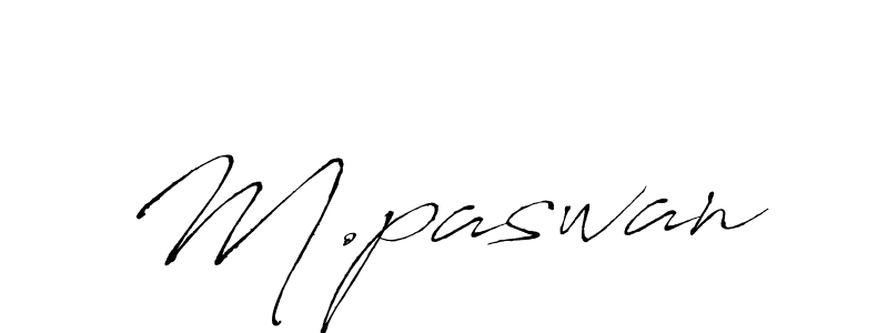 How to make M.paswan name signature. Use Antro_Vectra style for creating short signs online. This is the latest handwritten sign. M.paswan signature style 6 images and pictures png