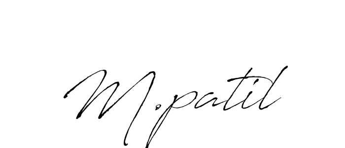 The best way (Antro_Vectra) to make a short signature is to pick only two or three words in your name. The name M.patil include a total of six letters. For converting this name. M.patil signature style 6 images and pictures png