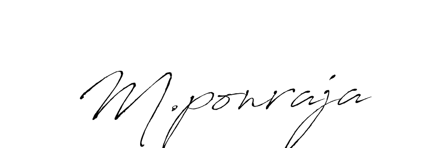 Antro_Vectra is a professional signature style that is perfect for those who want to add a touch of class to their signature. It is also a great choice for those who want to make their signature more unique. Get M.ponraja name to fancy signature for free. M.ponraja signature style 6 images and pictures png