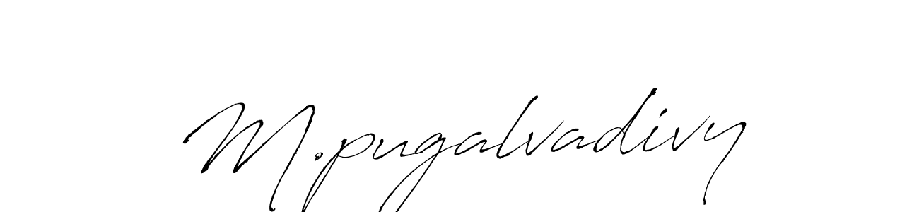 Also You can easily find your signature by using the search form. We will create M.pugalvadivy name handwritten signature images for you free of cost using Antro_Vectra sign style. M.pugalvadivy signature style 6 images and pictures png