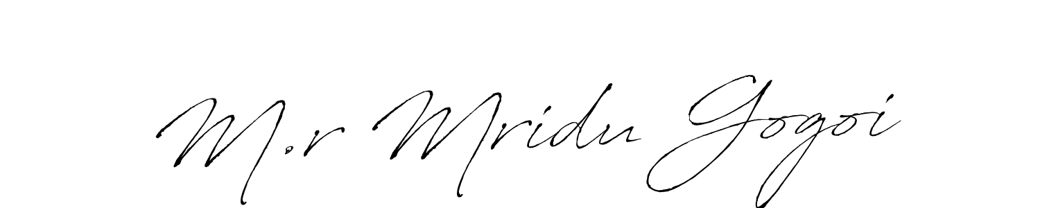 Also You can easily find your signature by using the search form. We will create M.r Mridu Gogoi name handwritten signature images for you free of cost using Antro_Vectra sign style. M.r Mridu Gogoi signature style 6 images and pictures png
