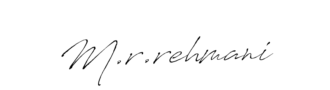 Make a beautiful signature design for name M.r.rehmani. Use this online signature maker to create a handwritten signature for free. M.r.rehmani signature style 6 images and pictures png