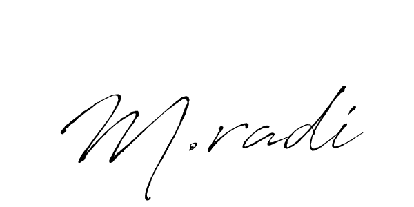 It looks lik you need a new signature style for name M.radi. Design unique handwritten (Antro_Vectra) signature with our free signature maker in just a few clicks. M.radi signature style 6 images and pictures png