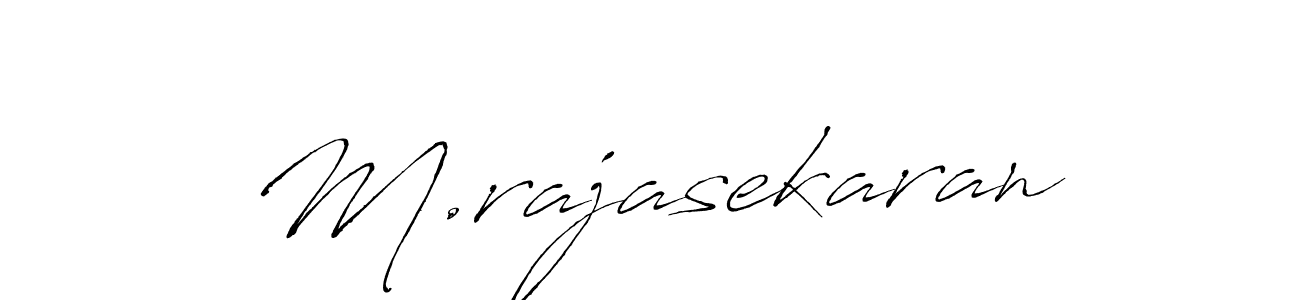 The best way (Antro_Vectra) to make a short signature is to pick only two or three words in your name. The name M.rajasekaran include a total of six letters. For converting this name. M.rajasekaran signature style 6 images and pictures png