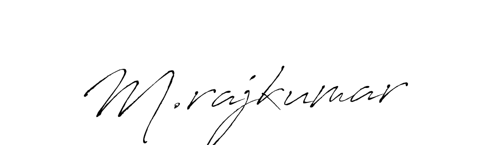 Use a signature maker to create a handwritten signature online. With this signature software, you can design (Antro_Vectra) your own signature for name M.rajkumar. M.rajkumar signature style 6 images and pictures png