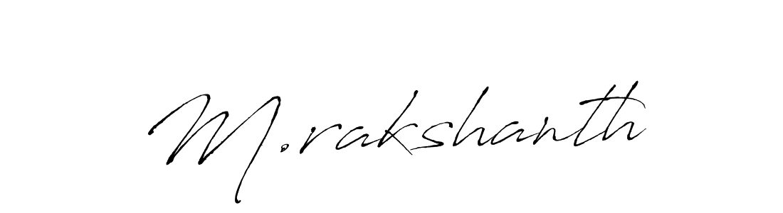 Also You can easily find your signature by using the search form. We will create M.rakshanth name handwritten signature images for you free of cost using Antro_Vectra sign style. M.rakshanth signature style 6 images and pictures png