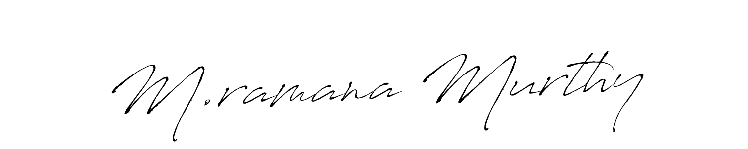 if you are searching for the best signature style for your name M.ramana Murthy. so please give up your signature search. here we have designed multiple signature styles  using Antro_Vectra. M.ramana Murthy signature style 6 images and pictures png