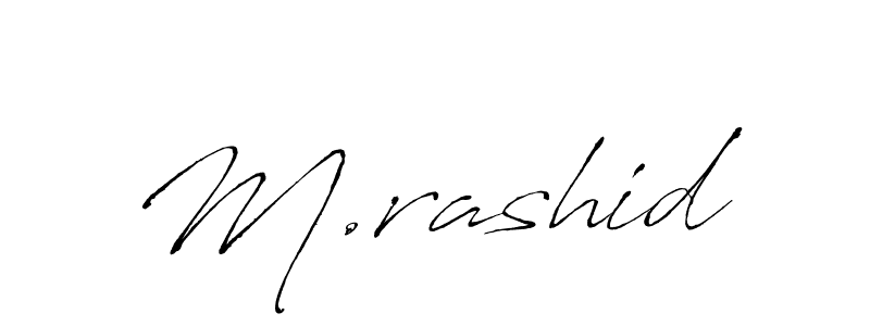 Make a beautiful signature design for name M.rashid. Use this online signature maker to create a handwritten signature for free. M.rashid signature style 6 images and pictures png