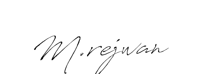 How to Draw M.rejwan signature style? Antro_Vectra is a latest design signature styles for name M.rejwan. M.rejwan signature style 6 images and pictures png