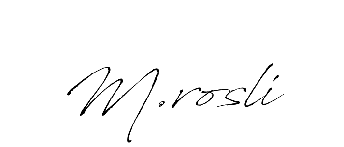You should practise on your own different ways (Antro_Vectra) to write your name (M.rosli) in signature. don't let someone else do it for you. M.rosli signature style 6 images and pictures png
