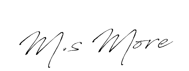 How to Draw M.s More signature style? Antro_Vectra is a latest design signature styles for name M.s More. M.s More signature style 6 images and pictures png