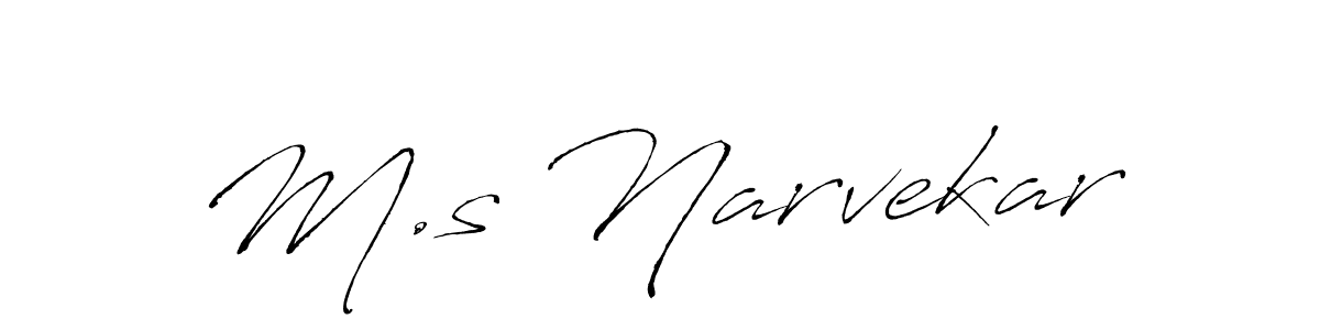 Also You can easily find your signature by using the search form. We will create M.s Narvekar name handwritten signature images for you free of cost using Antro_Vectra sign style. M.s Narvekar signature style 6 images and pictures png