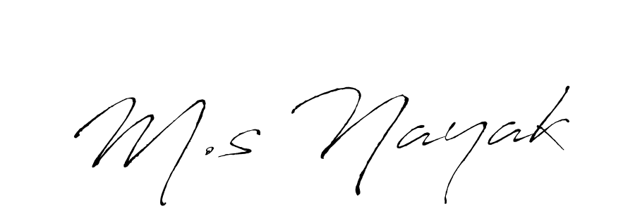 Use a signature maker to create a handwritten signature online. With this signature software, you can design (Antro_Vectra) your own signature for name M.s Nayak. M.s Nayak signature style 6 images and pictures png