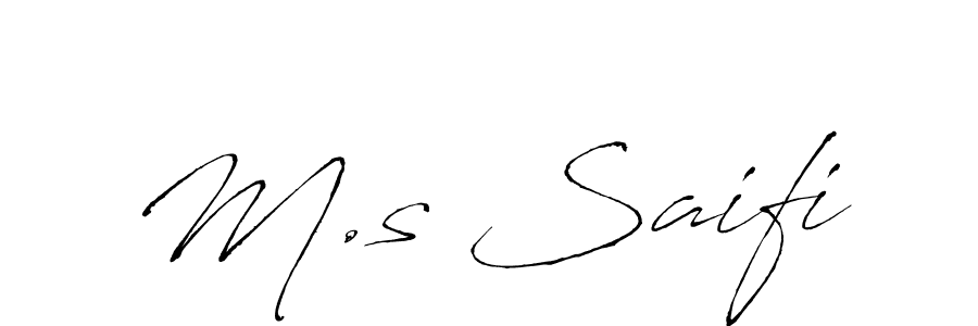 How to make M.s Saifi name signature. Use Antro_Vectra style for creating short signs online. This is the latest handwritten sign. M.s Saifi signature style 6 images and pictures png