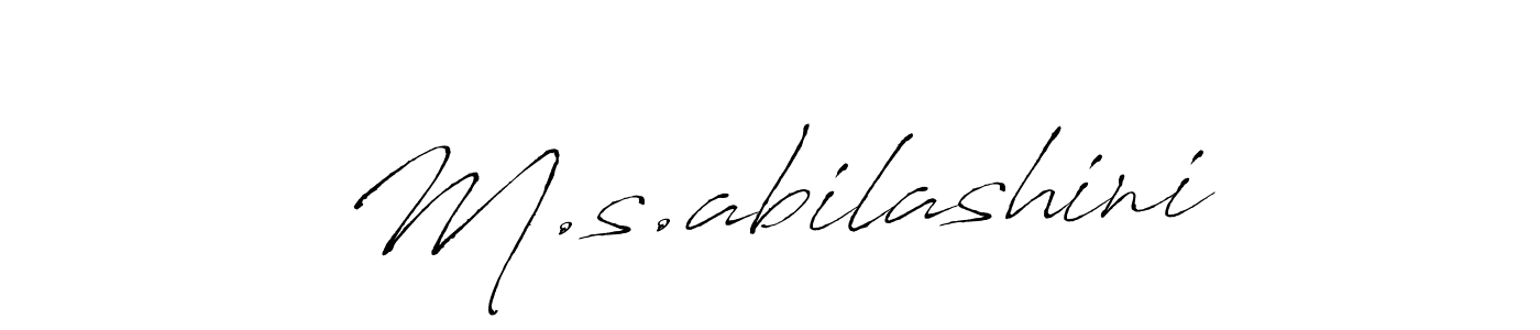 How to make M.s.abilashini signature? Antro_Vectra is a professional autograph style. Create handwritten signature for M.s.abilashini name. M.s.abilashini signature style 6 images and pictures png
