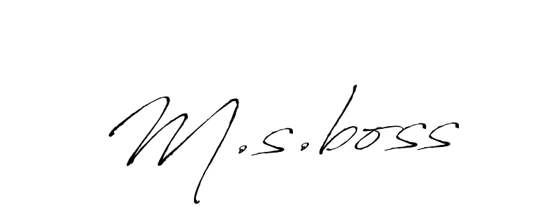 M.s.boss stylish signature style. Best Handwritten Sign (Antro_Vectra) for my name. Handwritten Signature Collection Ideas for my name M.s.boss. M.s.boss signature style 6 images and pictures png