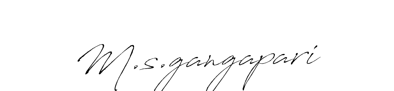 Create a beautiful signature design for name M.s.gangapari. With this signature (Antro_Vectra) fonts, you can make a handwritten signature for free. M.s.gangapari signature style 6 images and pictures png