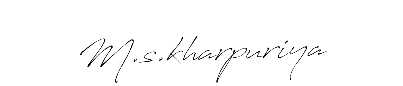 Make a short M.s.kharpuriya signature style. Manage your documents anywhere anytime using Antro_Vectra. Create and add eSignatures, submit forms, share and send files easily. M.s.kharpuriya signature style 6 images and pictures png