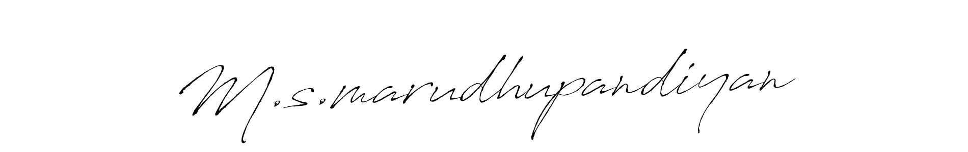 How to make M.s.marudhupandiyan signature? Antro_Vectra is a professional autograph style. Create handwritten signature for M.s.marudhupandiyan name. M.s.marudhupandiyan signature style 6 images and pictures png