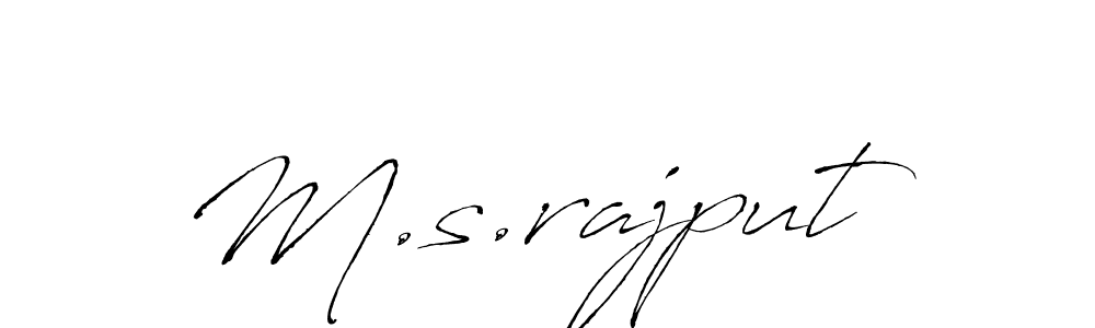 Use a signature maker to create a handwritten signature online. With this signature software, you can design (Antro_Vectra) your own signature for name M.s.rajput. M.s.rajput signature style 6 images and pictures png
