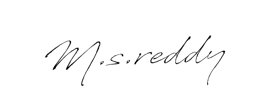M.s.reddy stylish signature style. Best Handwritten Sign (Antro_Vectra) for my name. Handwritten Signature Collection Ideas for my name M.s.reddy. M.s.reddy signature style 6 images and pictures png