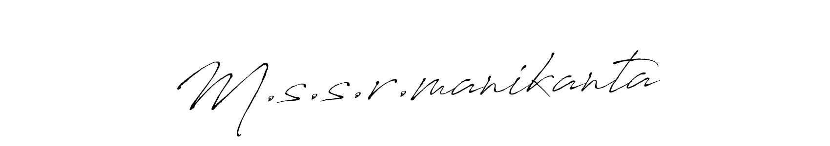 How to make M.s.s.r.manikanta signature? Antro_Vectra is a professional autograph style. Create handwritten signature for M.s.s.r.manikanta name. M.s.s.r.manikanta signature style 6 images and pictures png