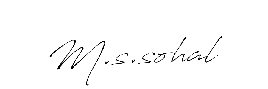 You should practise on your own different ways (Antro_Vectra) to write your name (M.s.sohal) in signature. don't let someone else do it for you. M.s.sohal signature style 6 images and pictures png