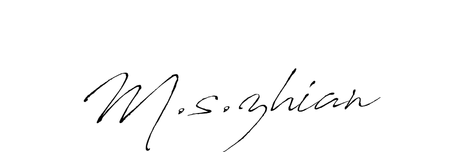 Make a beautiful signature design for name M.s.zhian. Use this online signature maker to create a handwritten signature for free. M.s.zhian signature style 6 images and pictures png