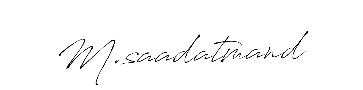 Once you've used our free online signature maker to create your best signature Antro_Vectra style, it's time to enjoy all of the benefits that M.saadatmand name signing documents. M.saadatmand signature style 6 images and pictures png