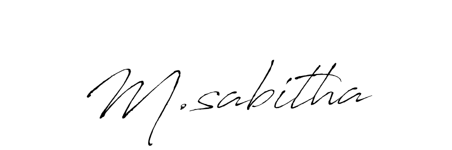 Also You can easily find your signature by using the search form. We will create M.sabitha name handwritten signature images for you free of cost using Antro_Vectra sign style. M.sabitha signature style 6 images and pictures png