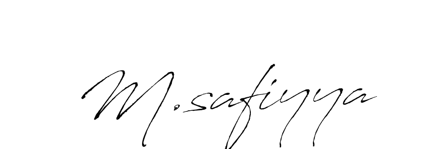 How to Draw M.safiyya signature style? Antro_Vectra is a latest design signature styles for name M.safiyya. M.safiyya signature style 6 images and pictures png