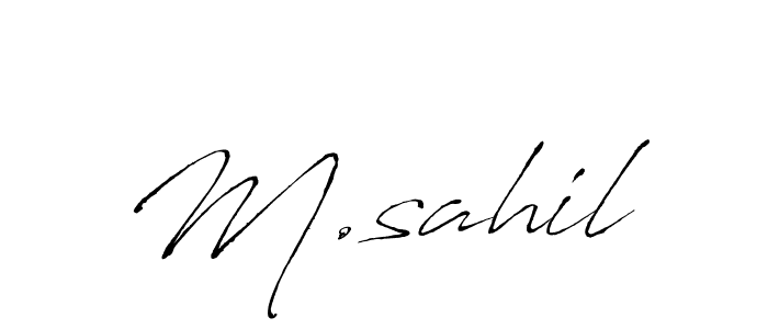 if you are searching for the best signature style for your name M.sahil. so please give up your signature search. here we have designed multiple signature styles  using Antro_Vectra. M.sahil signature style 6 images and pictures png