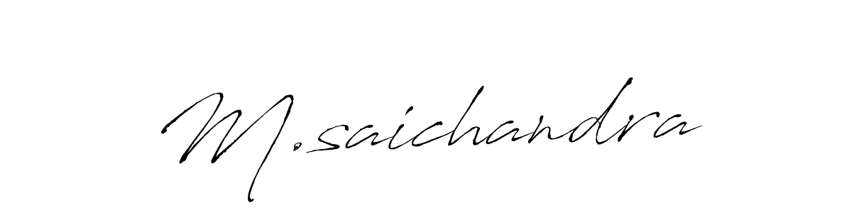 Make a beautiful signature design for name M.saichandra. Use this online signature maker to create a handwritten signature for free. M.saichandra signature style 6 images and pictures png