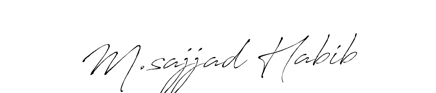 You can use this online signature creator to create a handwritten signature for the name M.sajjad Habib. This is the best online autograph maker. M.sajjad Habib signature style 6 images and pictures png