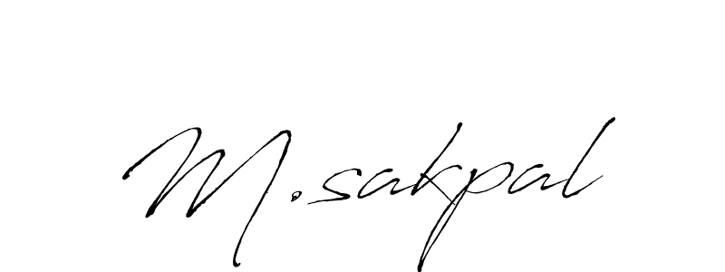 Also we have M.sakpal name is the best signature style. Create professional handwritten signature collection using Antro_Vectra autograph style. M.sakpal signature style 6 images and pictures png