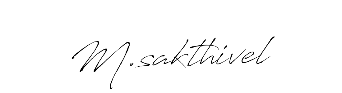 Also we have M.sakthivel name is the best signature style. Create professional handwritten signature collection using Antro_Vectra autograph style. M.sakthivel signature style 6 images and pictures png