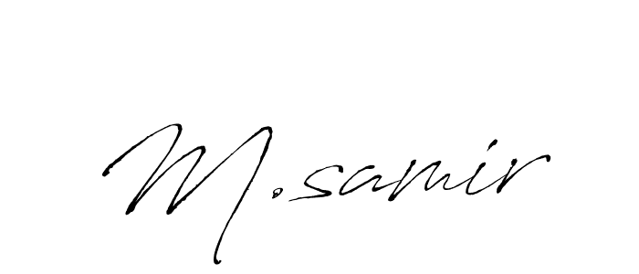 Also You can easily find your signature by using the search form. We will create M.samir name handwritten signature images for you free of cost using Antro_Vectra sign style. M.samir signature style 6 images and pictures png