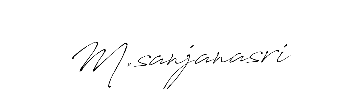 Similarly Antro_Vectra is the best handwritten signature design. Signature creator online .You can use it as an online autograph creator for name M.sanjanasri. M.sanjanasri signature style 6 images and pictures png