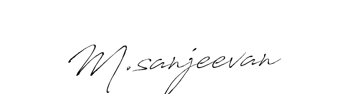 This is the best signature style for the M.sanjeevan name. Also you like these signature font (Antro_Vectra). Mix name signature. M.sanjeevan signature style 6 images and pictures png