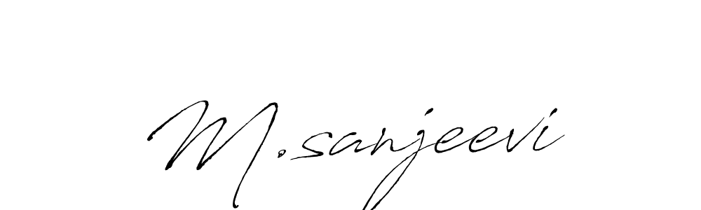 Similarly Antro_Vectra is the best handwritten signature design. Signature creator online .You can use it as an online autograph creator for name M.sanjeevi. M.sanjeevi signature style 6 images and pictures png