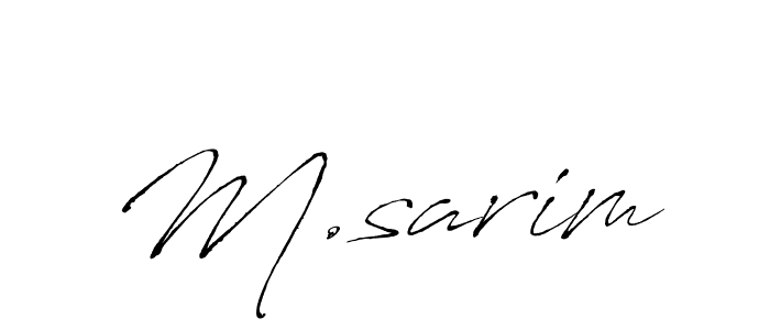 Also You can easily find your signature by using the search form. We will create M.sarim name handwritten signature images for you free of cost using Antro_Vectra sign style. M.sarim signature style 6 images and pictures png