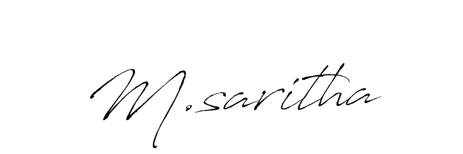 Also we have M.saritha name is the best signature style. Create professional handwritten signature collection using Antro_Vectra autograph style. M.saritha signature style 6 images and pictures png