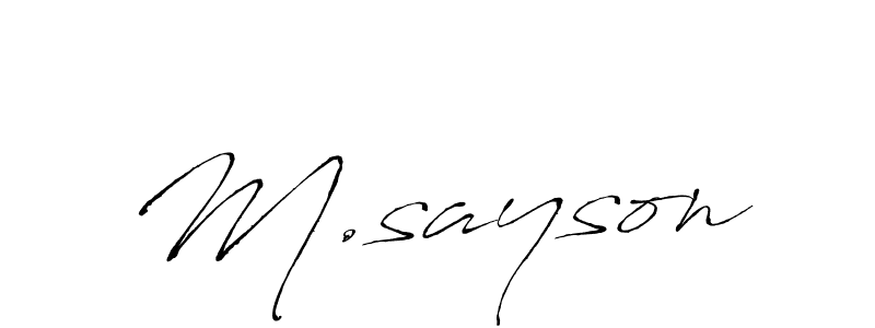 Here are the top 10 professional signature styles for the name M.sayson. These are the best autograph styles you can use for your name. M.sayson signature style 6 images and pictures png